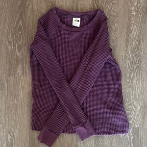 The North Face Purple Waffle Knit Sweater